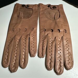Vintage Driving Gloves With Fiocchi Snaps- NWOT- Never Worn- Size 7.5 Women's
